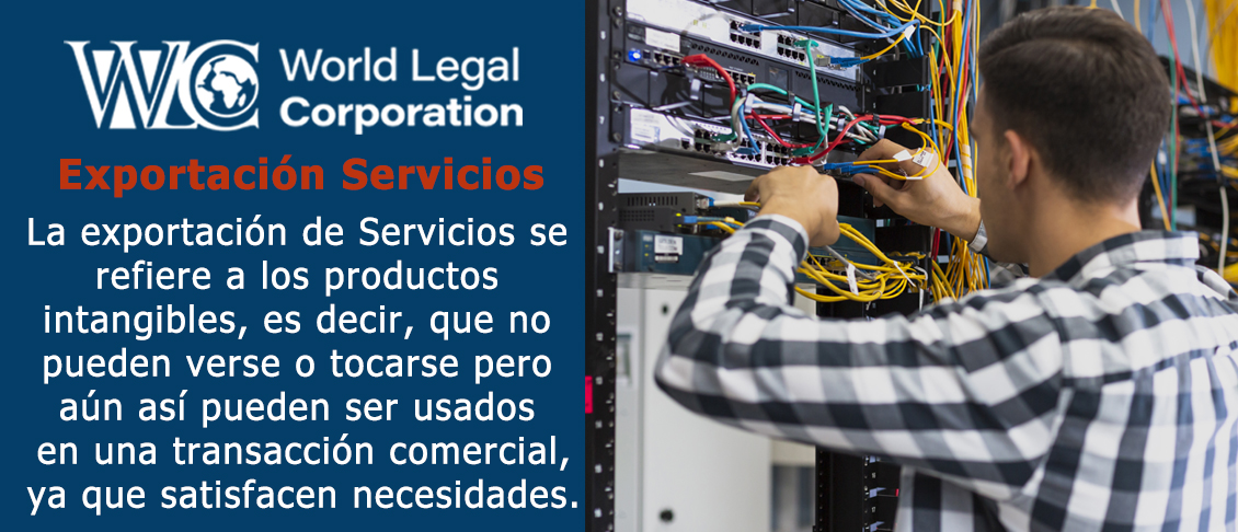 Las exportaciones de servicios son actividades comerciales de productos que son intangibles as que no se pueden ver o tocar como los bienes, pero esto no significa que no puedan ser objeto de transaccin ya que pueden satisfacer las necesidades y/o deseos de clientes, usuarios o consumidores