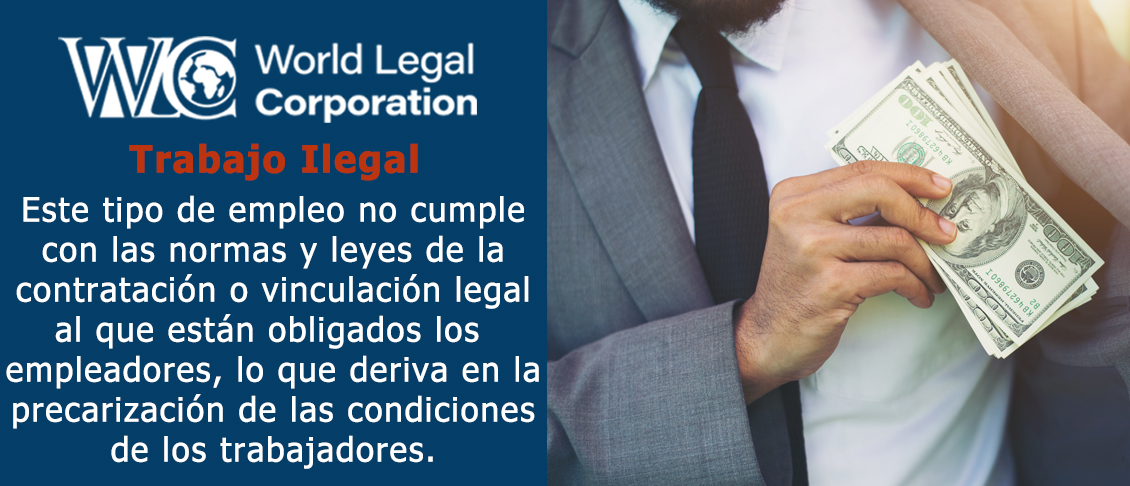 Debido a las altas demandas de trabajo, las reducciones de costos y el aprovechamiento de empleadores sin escrpulos que no cumplen con las leyes existe una forma de empleo ilegal.