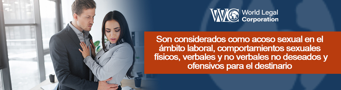 Hombre acosando a mujer en ambiente de trabajo