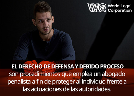 Abogados en Derecho de Defensa y Debido Proceso a un Preso.